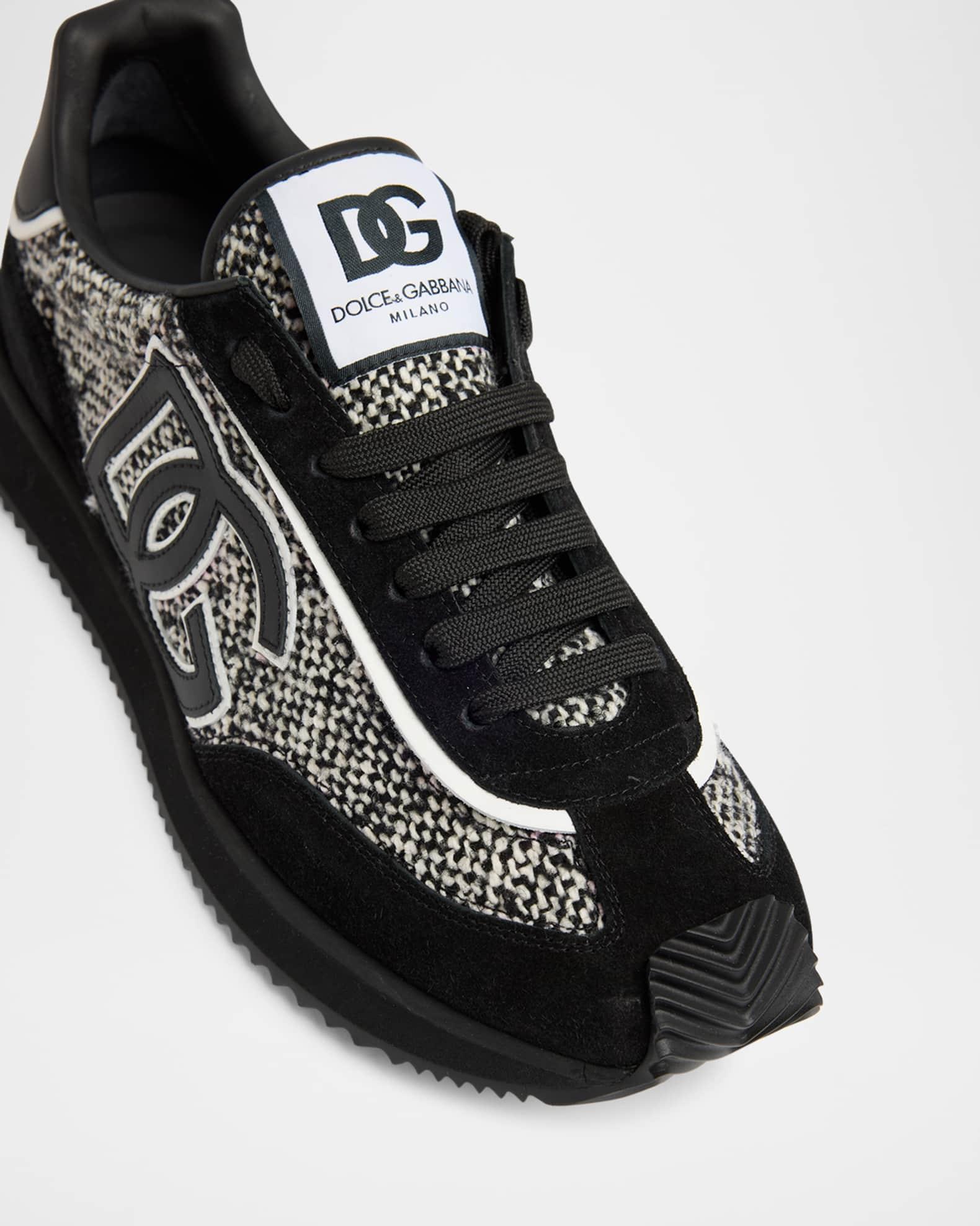 Men's Suede and Wool Runner Sneakers Product Image