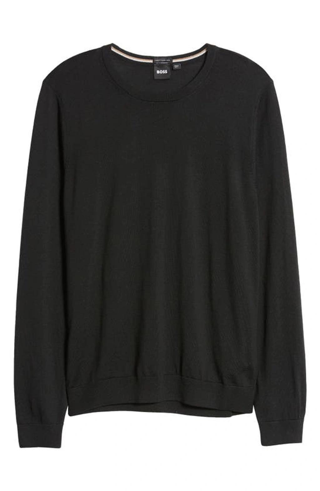 HUGO BOSS Leno-p Jumper In Black Product Image