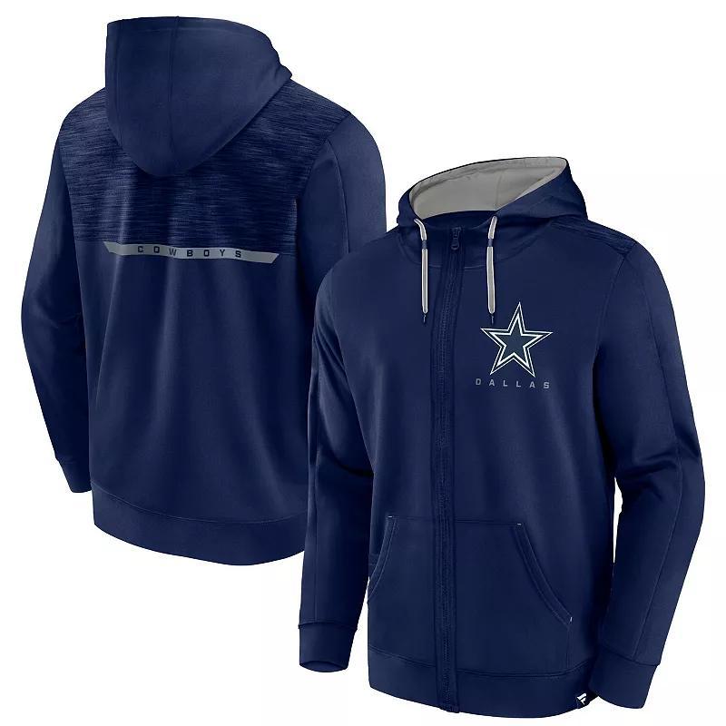 Mens Fanatics Branded New England Patriots Defender Evo Full-Zip Hoodie Blue Product Image