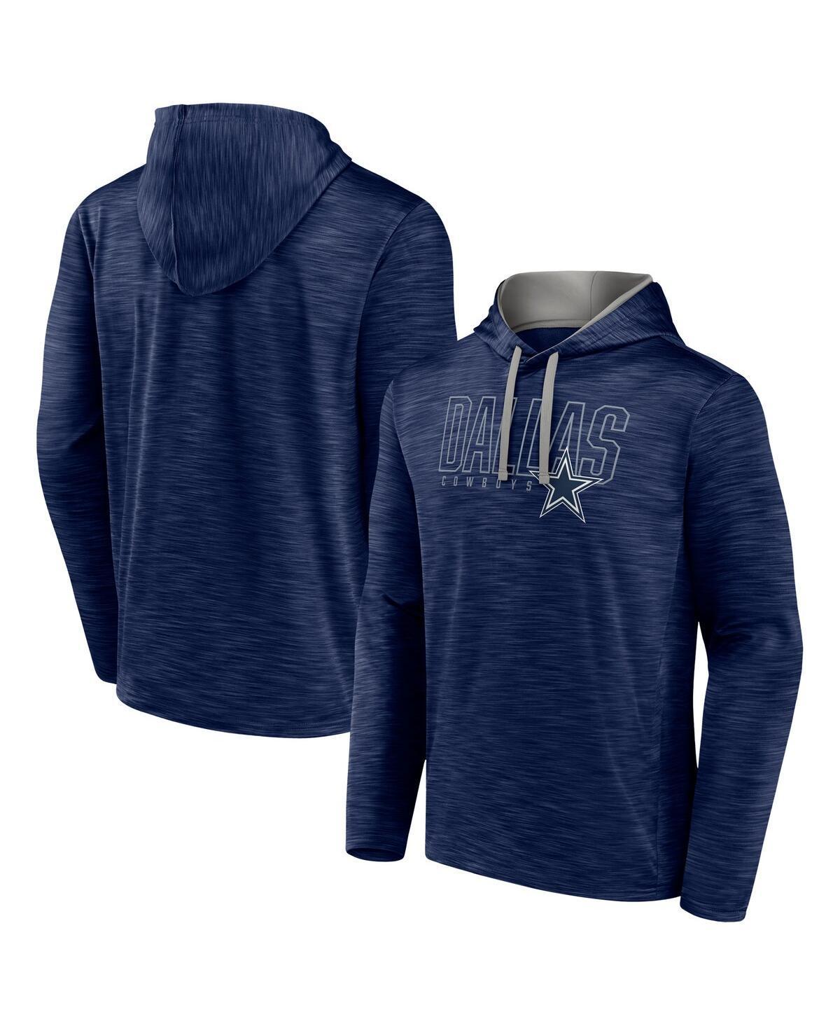 Mens Fanatics Branded Heather Dallas Cowboys Hook and Ladder Pullover Hoodie Blue Product Image