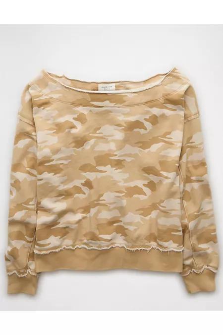 AE Off The Shoulder Sweatshirt Womens Product Image
