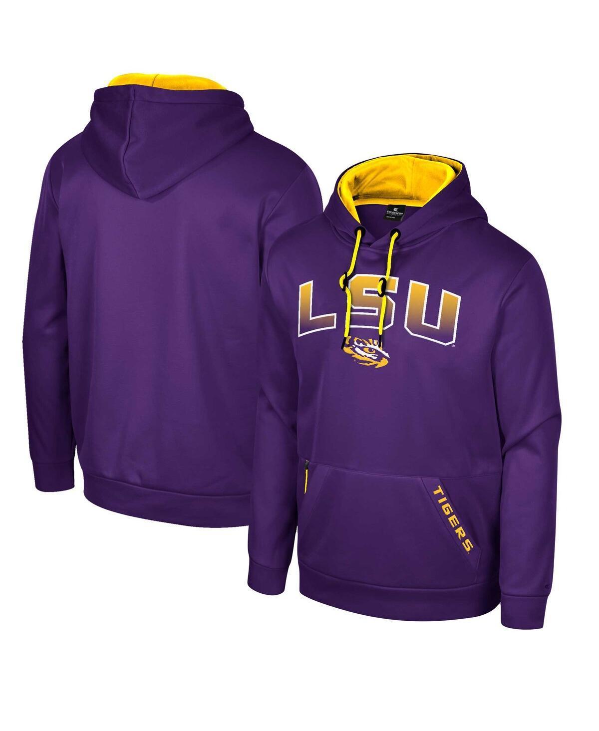 Men's Colosseum Purple Clemson Tigers Reese Pullover Hoodie, Size: 2XL Product Image