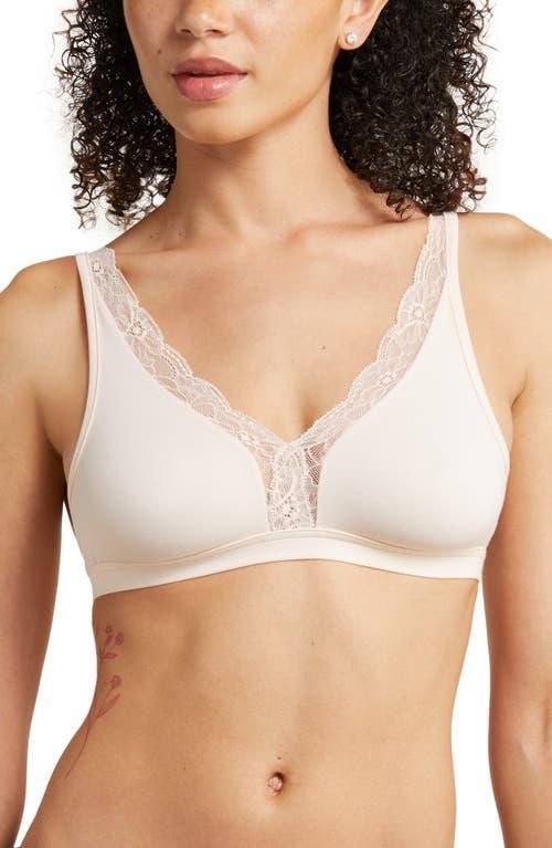 Cotton Lace Wire-Free Soft Cup Bra Product Image