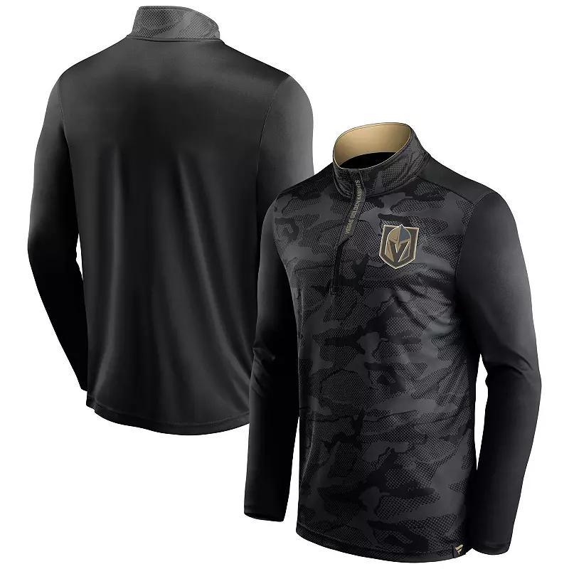 Men's Fanatics Black Vegas Golden Knights Shade Lightweight Quarter-Zip Pullover, Size: Large, Lvk Black Product Image