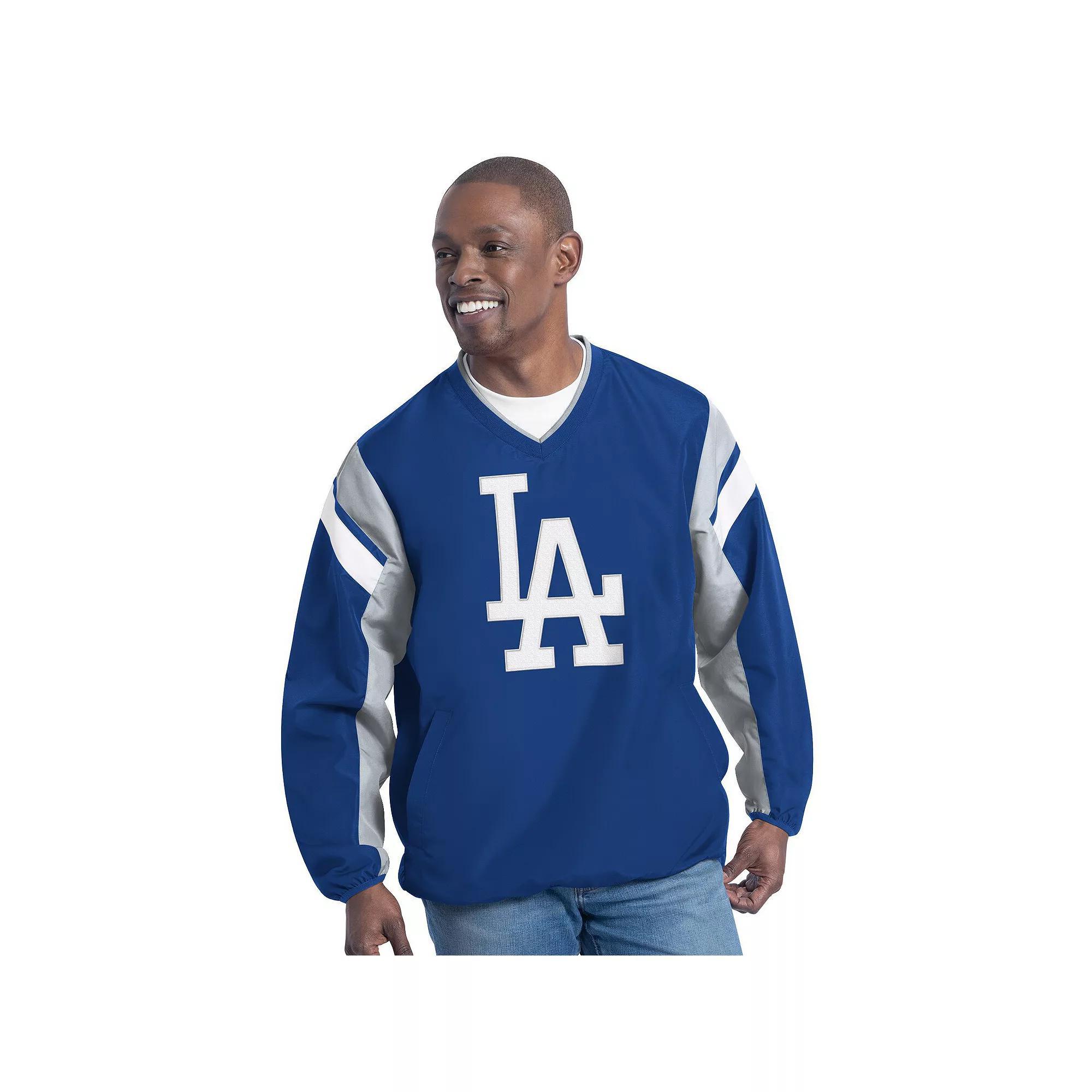 Men's G-III Sports by Carl Banks Royal Los Angeles Dodgers Double Coverage V-Neck Pullover, Size: 2XL, Blue Product Image