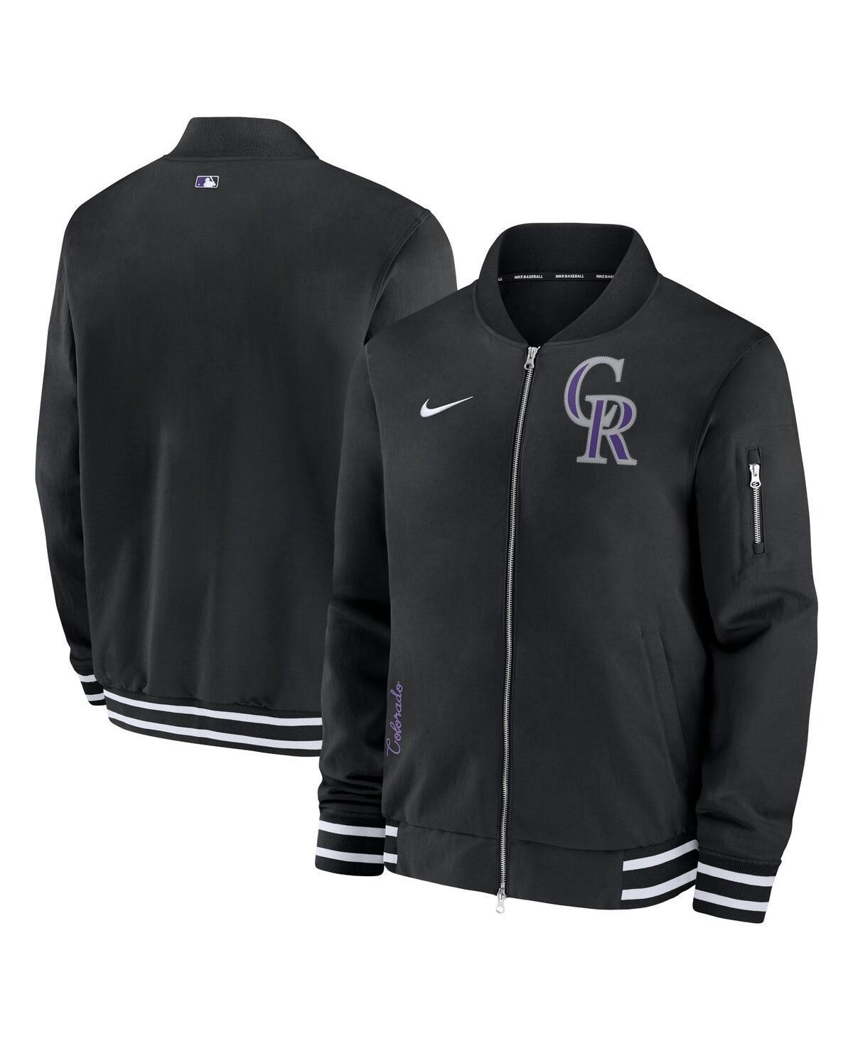 Los Angeles Angels Authentic Collection Nike Men's MLB Full-Zip Bomber Jacket Product Image