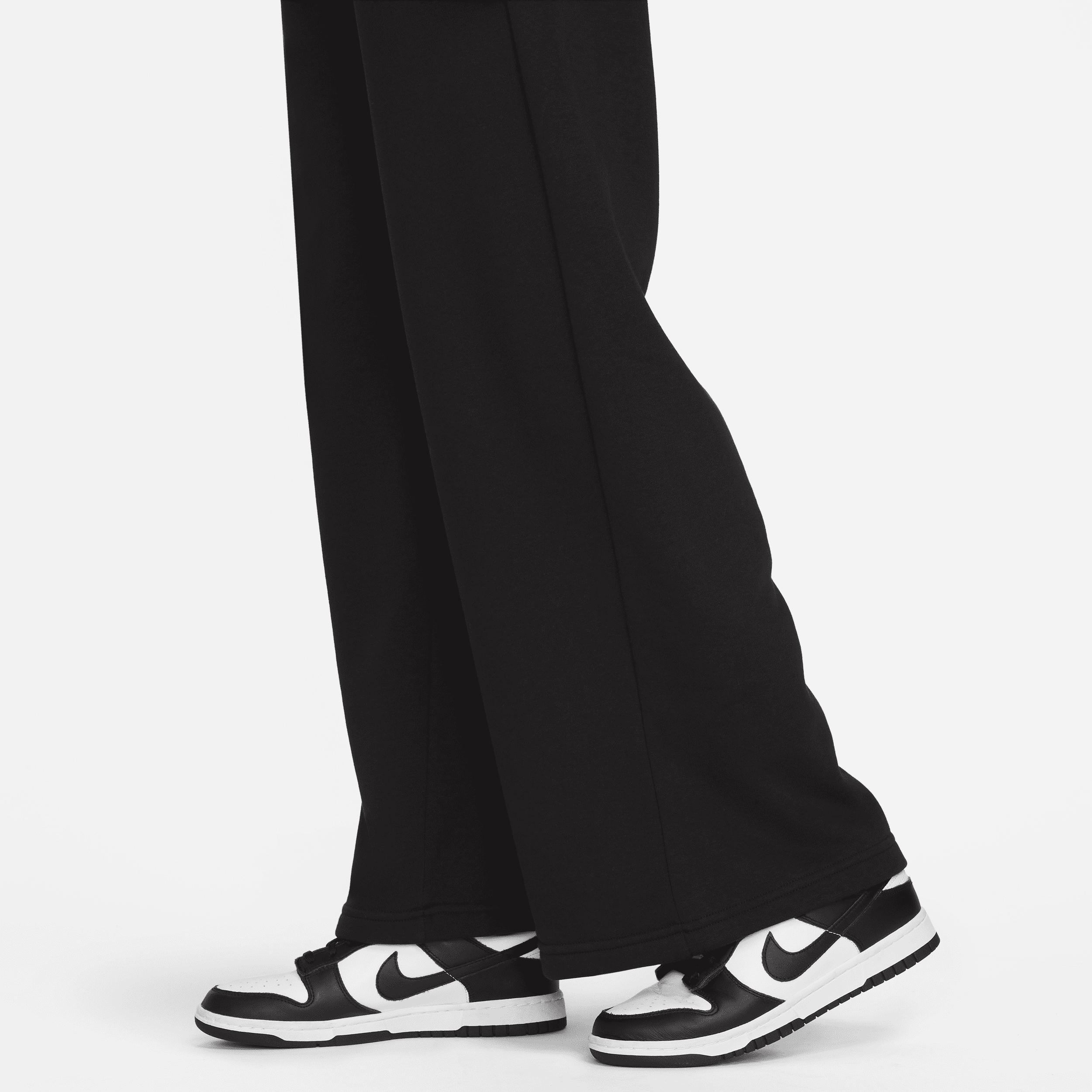 Womens Nike Sportswear Club Fleece Mid-Rise Wide-Leg Sweatpants Product Image