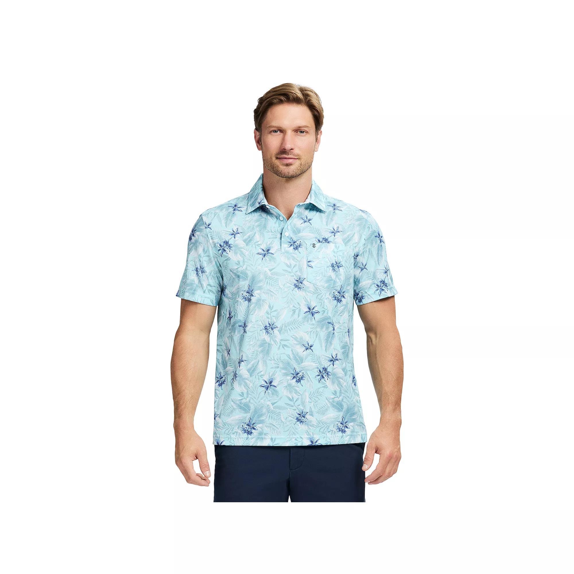 Men's IZOD Sunshield Performance Short Sleeve Polo, Size: Small, Limpet White Product Image