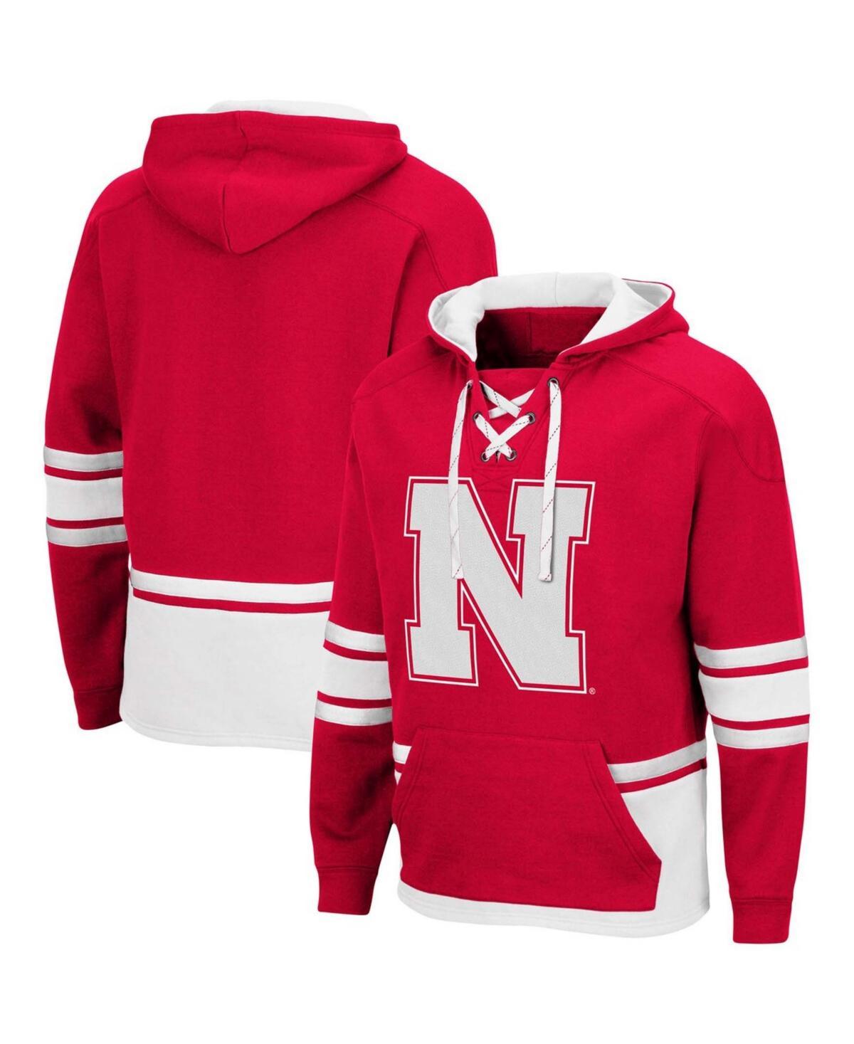 Mens Colosseum Scarlet Nebraska Huskers Lace Up 3.0 Pullover Hoodie Product Image