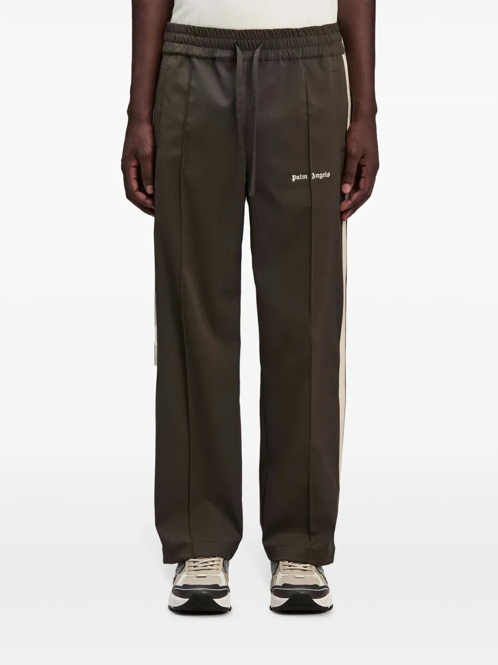 logo-embroidered wool track pants Product Image