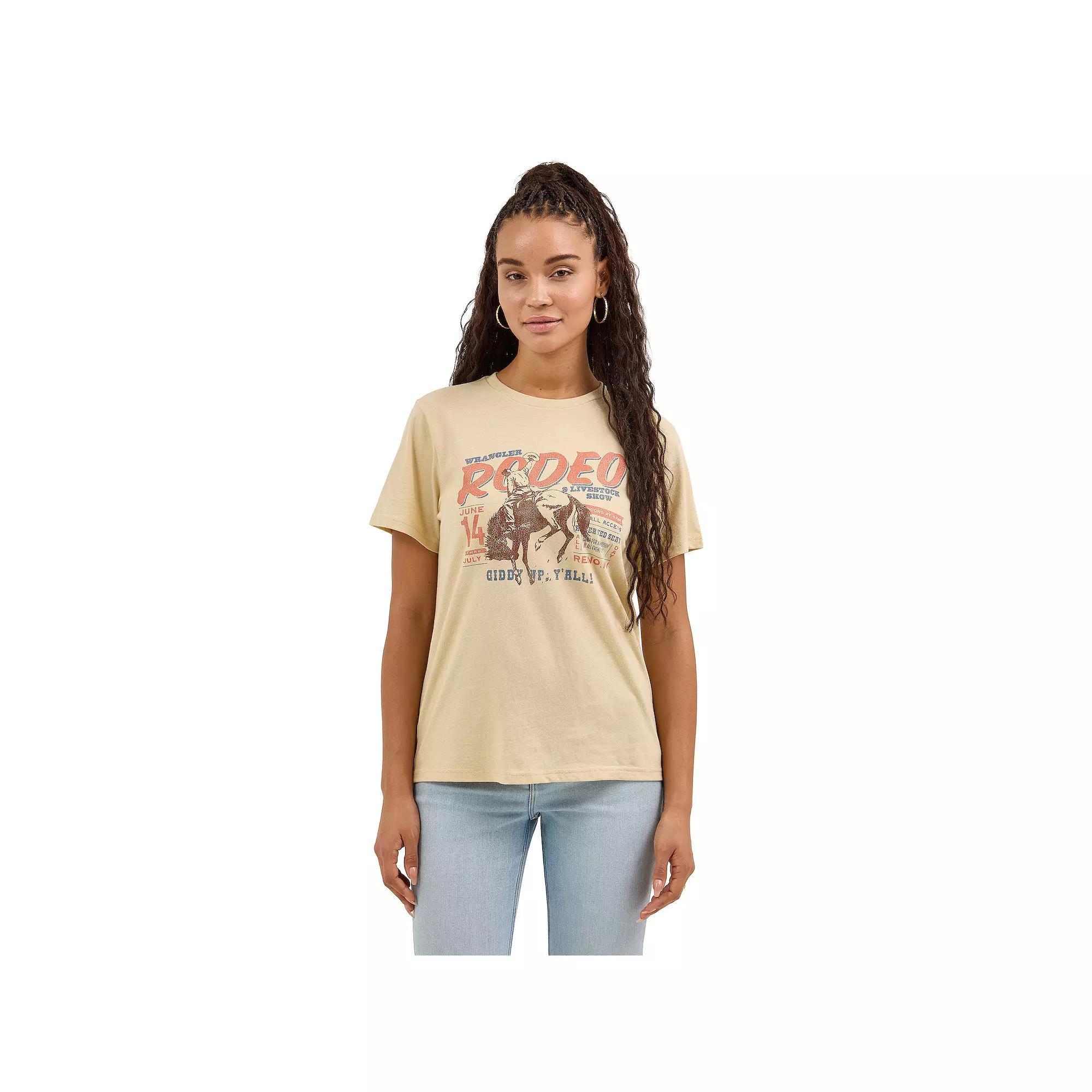 Women's Wrangler Graphic Tee, Size: Medium, Rodeo Mojave Product Image