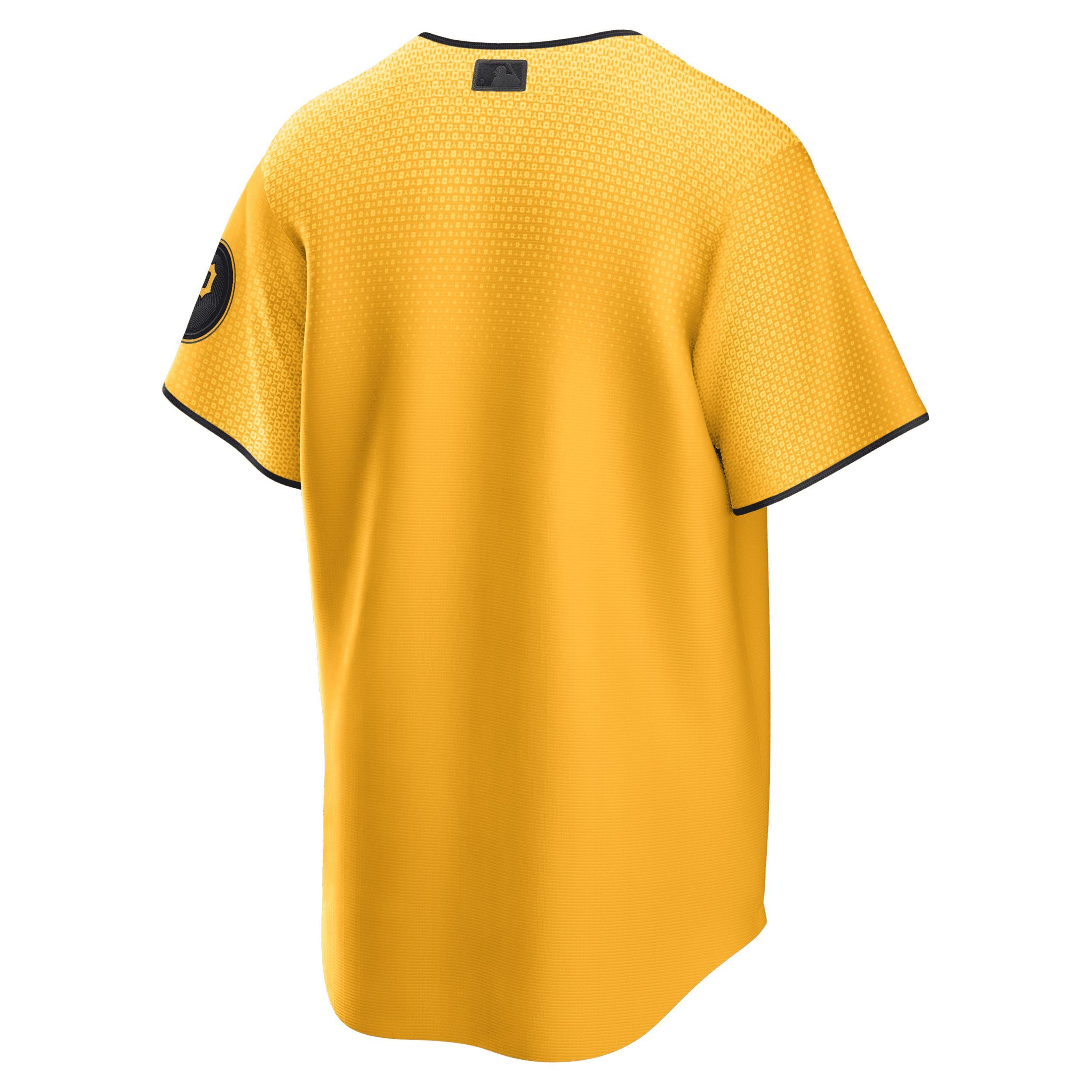 Men's Nike Gold Pittsburgh Pirates 2023 City Connect Replica Jersey,  Product Image