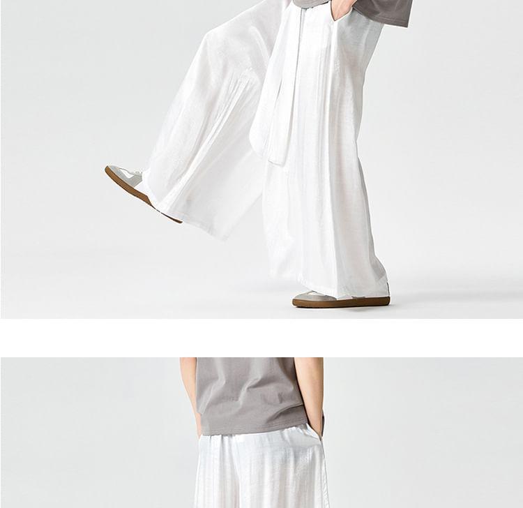 Mid Rise Patterned Print Wide Leg Pants Product Image