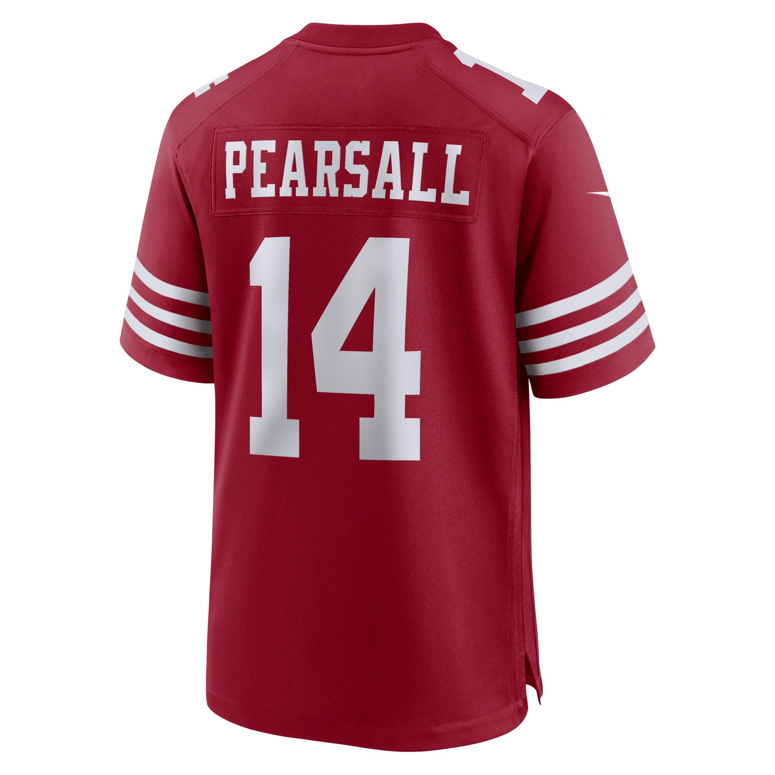 Ricky Pearsall San Francisco 49ers Nike Mens NFL Game Football Jersey | 67NMSAGH9BF-01R Product Image