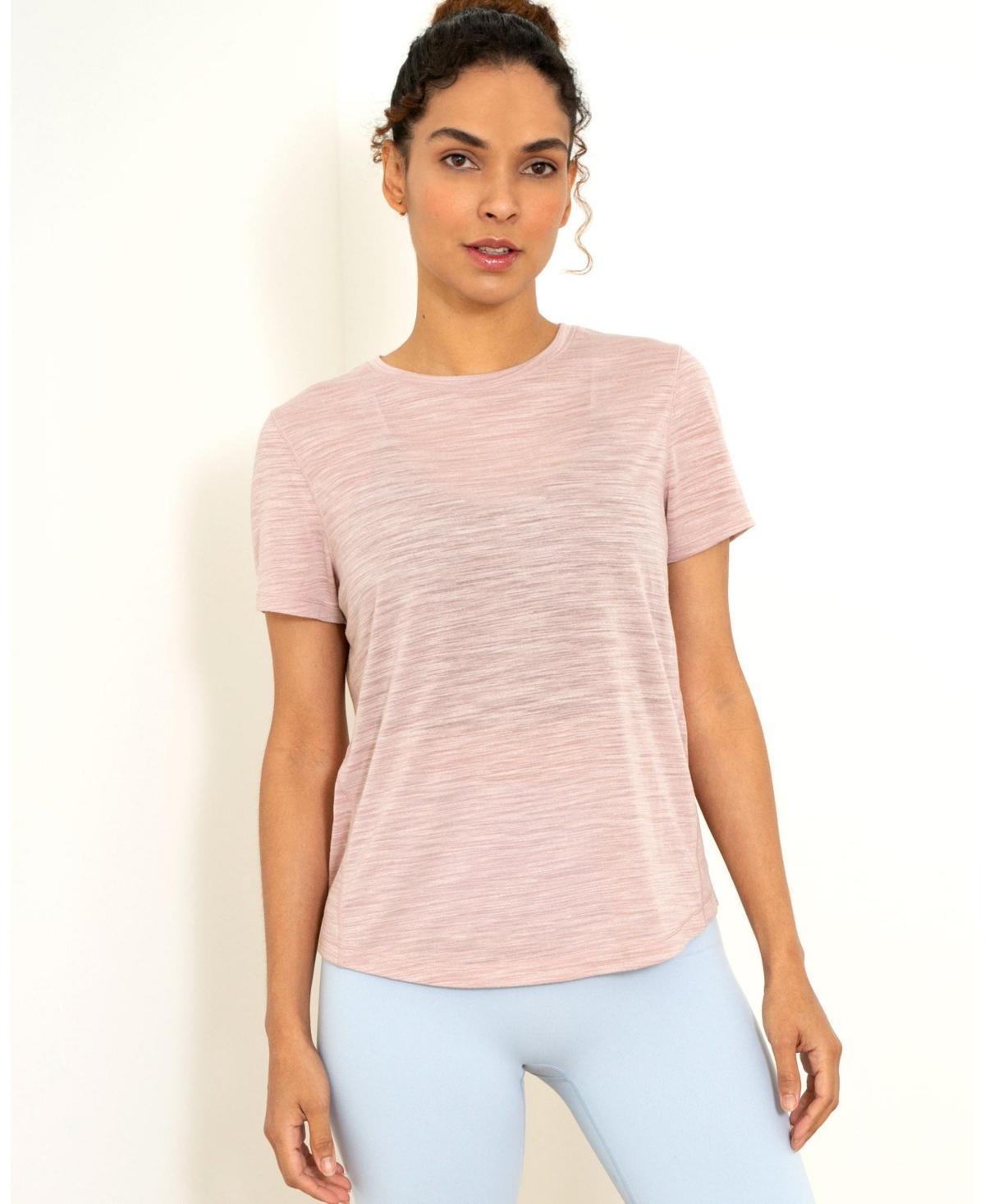 Rebody Active Womens Lea Short Sleeve Top for Women Product Image