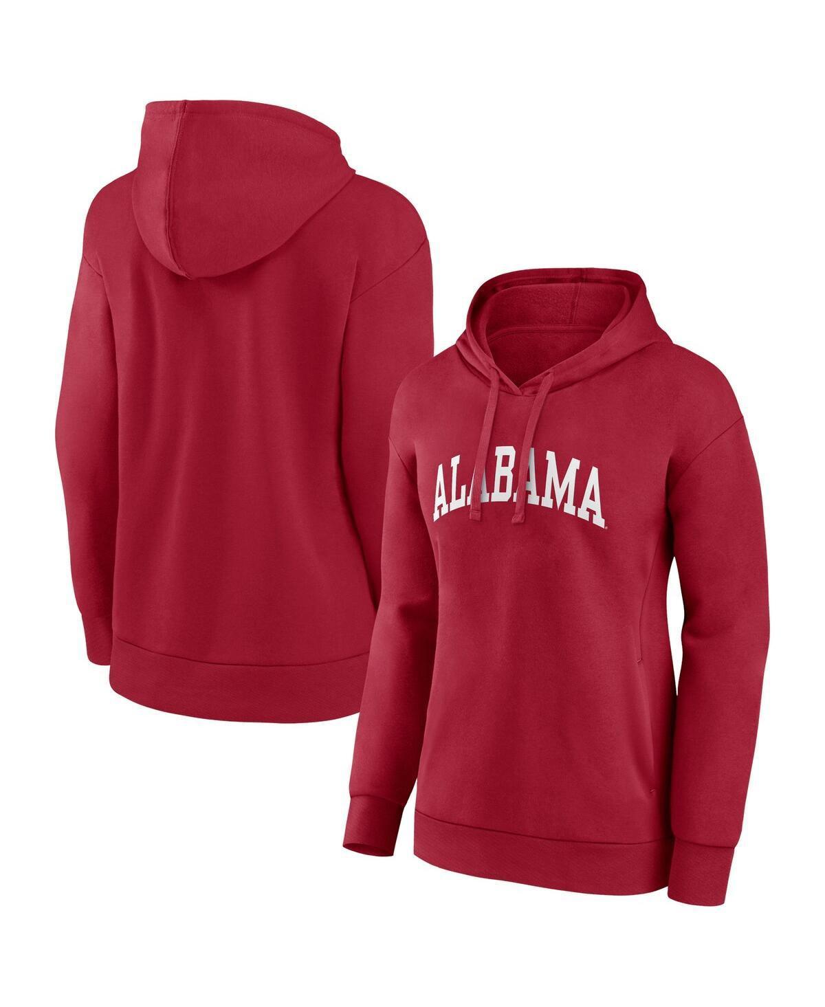 Womens Fanatics Crimson Alabama Crimson Tide Basic Arch Pullover Hoodie Product Image