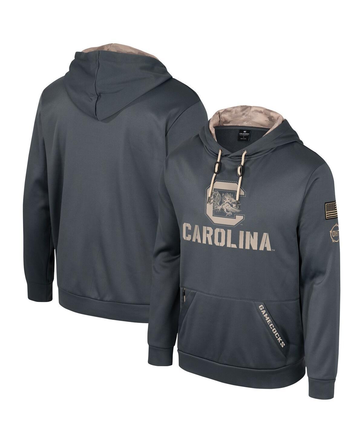 Mens Colosseum Charcoal Florida State Seminoles OHT Military Appreciation Pullover Hoodie Product Image