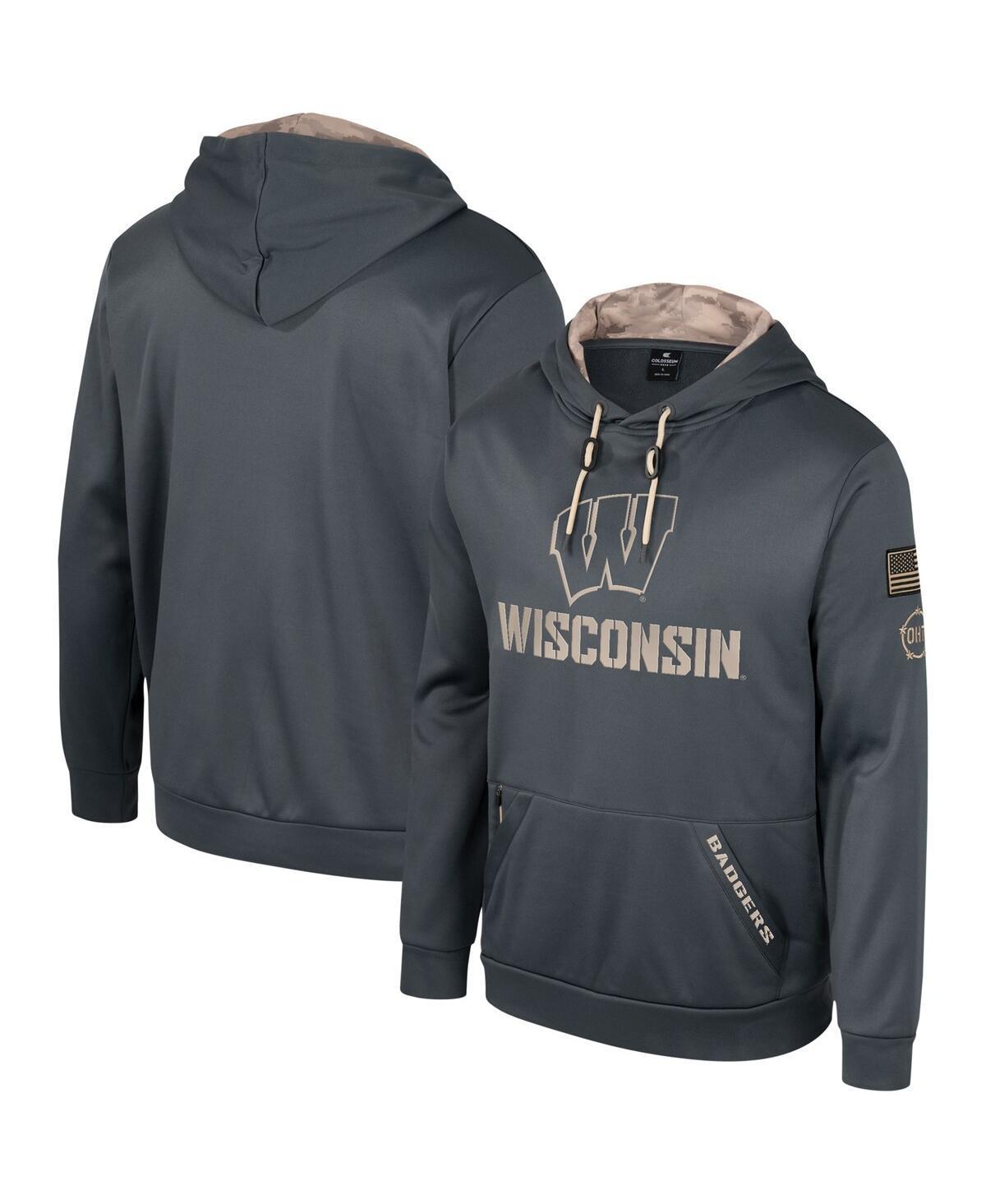 Mens Colosseum Charcoal Florida State Seminoles OHT Military Appreciation Pullover Hoodie Product Image