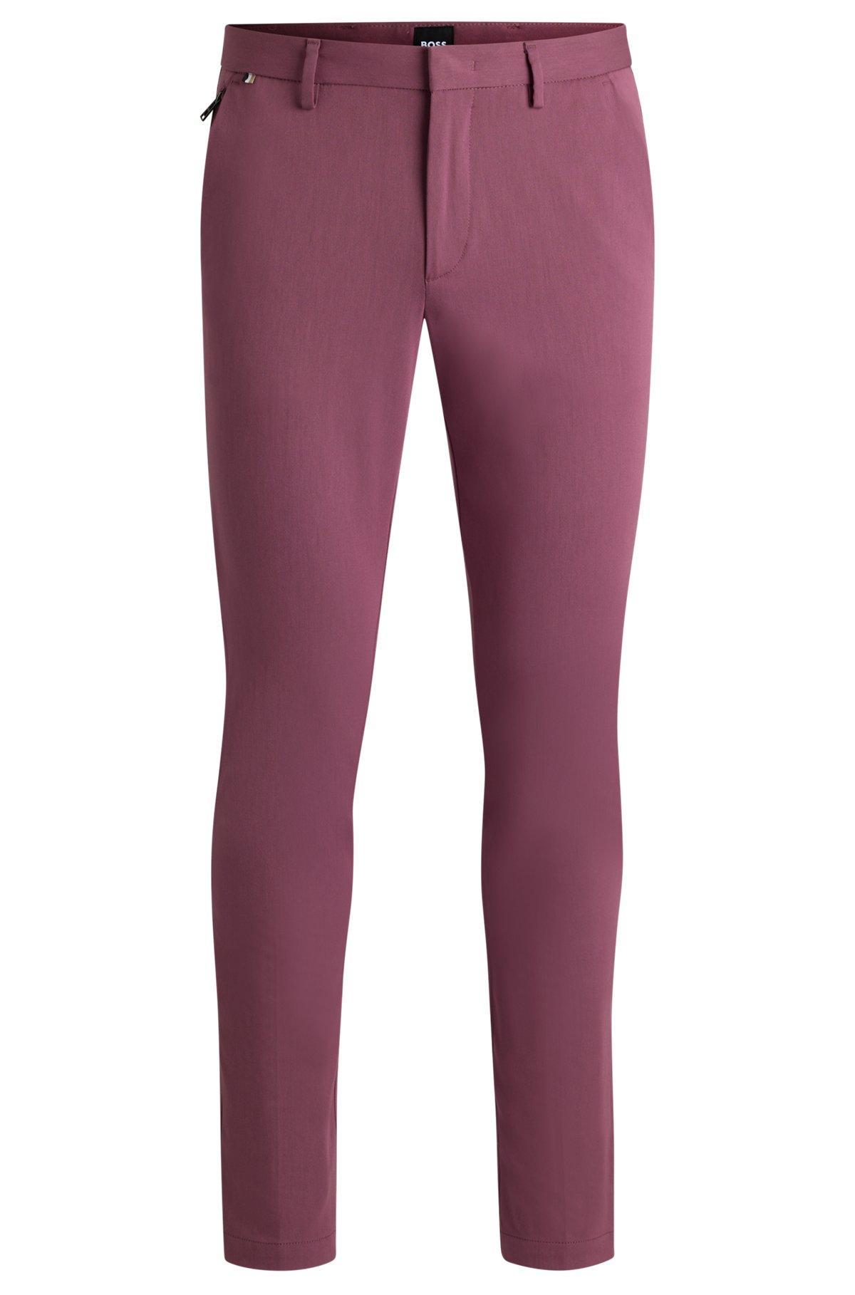 Slim-fit trousers in stretch cotton Product Image