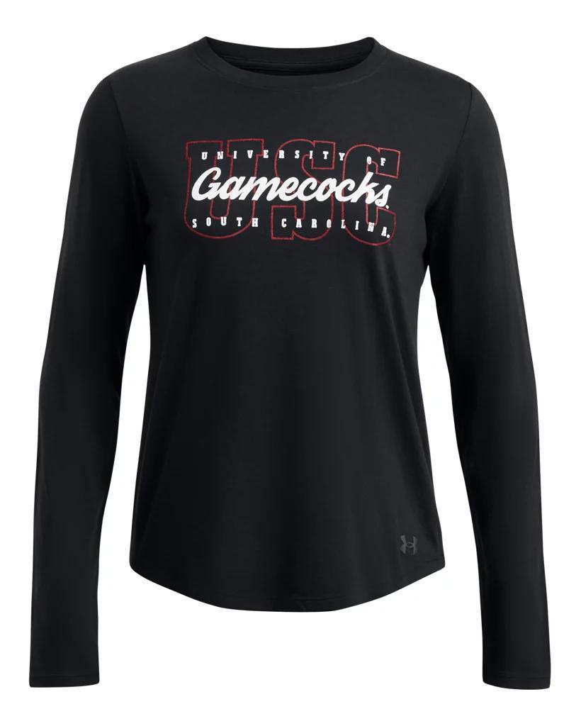 Women's UA Performance Cotton Collegiate Long Sleeve Product Image