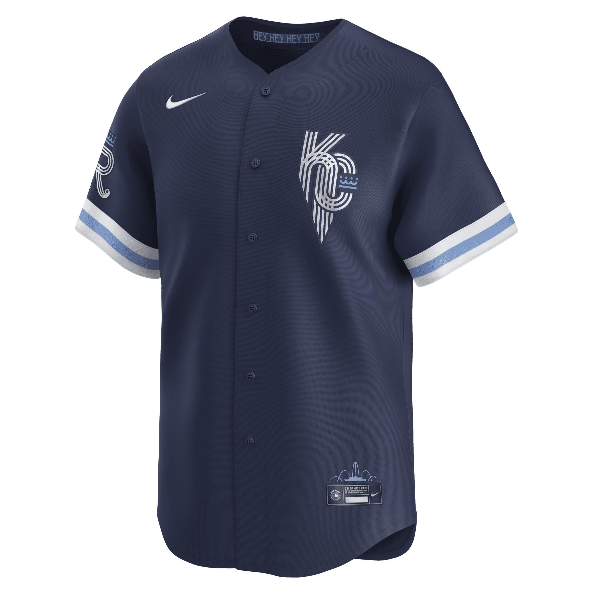 Men's Nike Navy Kansas City Royals City Connect Limited Jersey, Size: 2XL, Blue Product Image