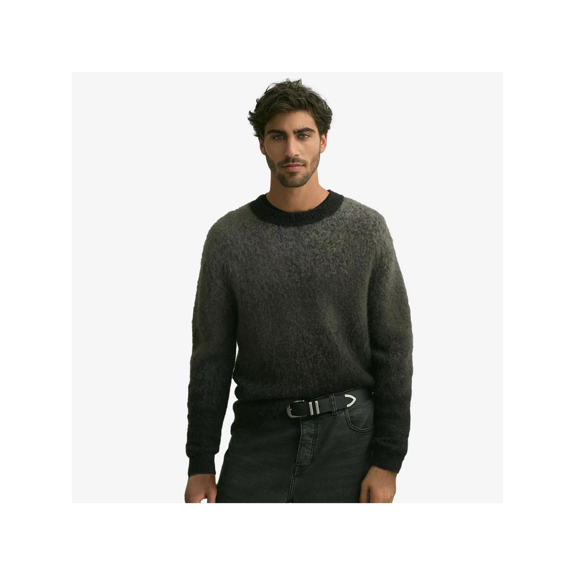 Men's NEXT Ombre Crew Sweater, Size: Large, Black Product Image