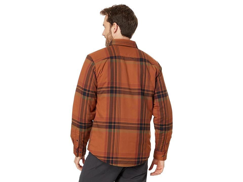 Flylow Sinclair Insulated Flannel (Copper/Redwood) Men's Clothing Product Image