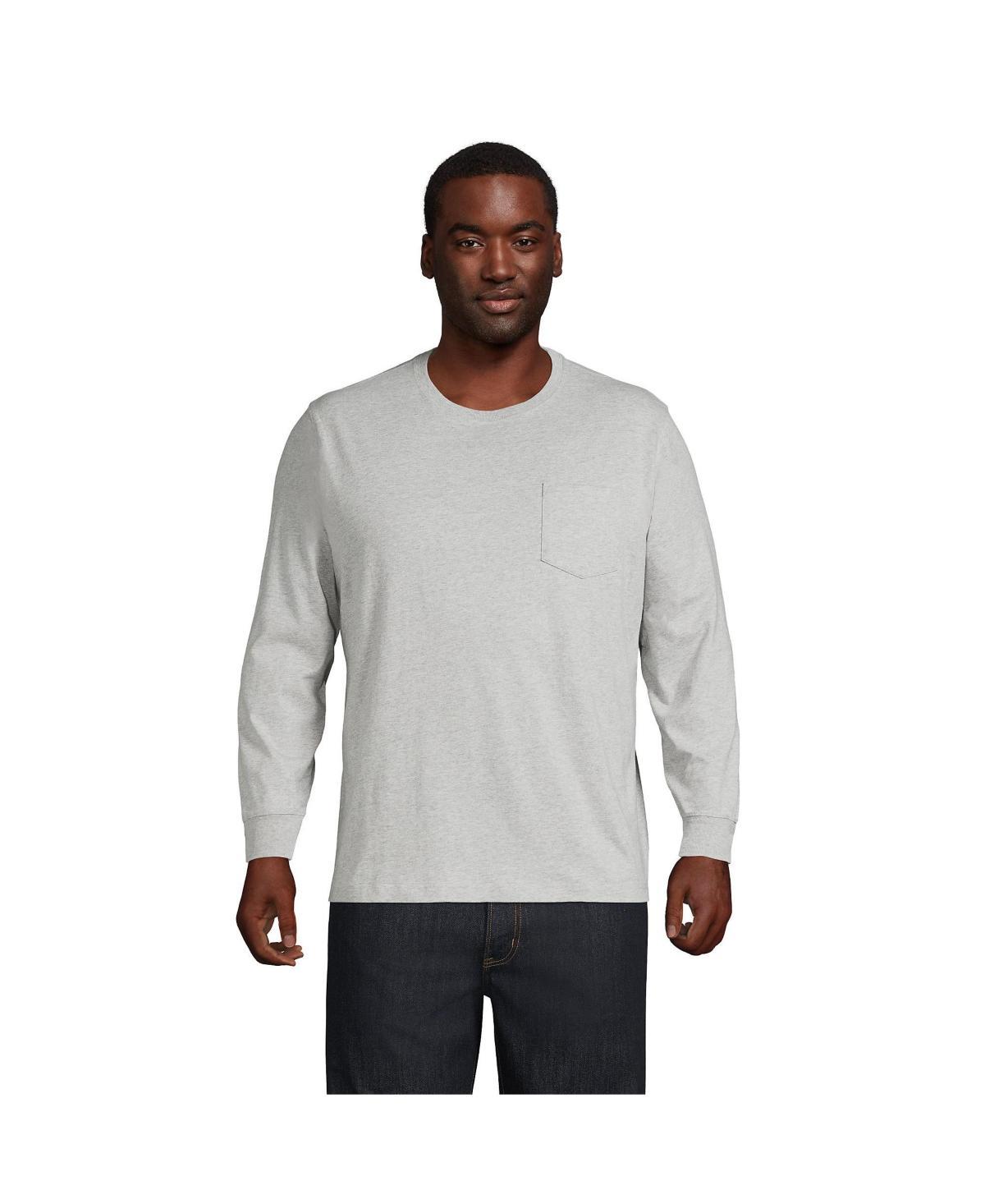 Big & Tall Lands End Super-T Pocket Tee, Mens Product Image