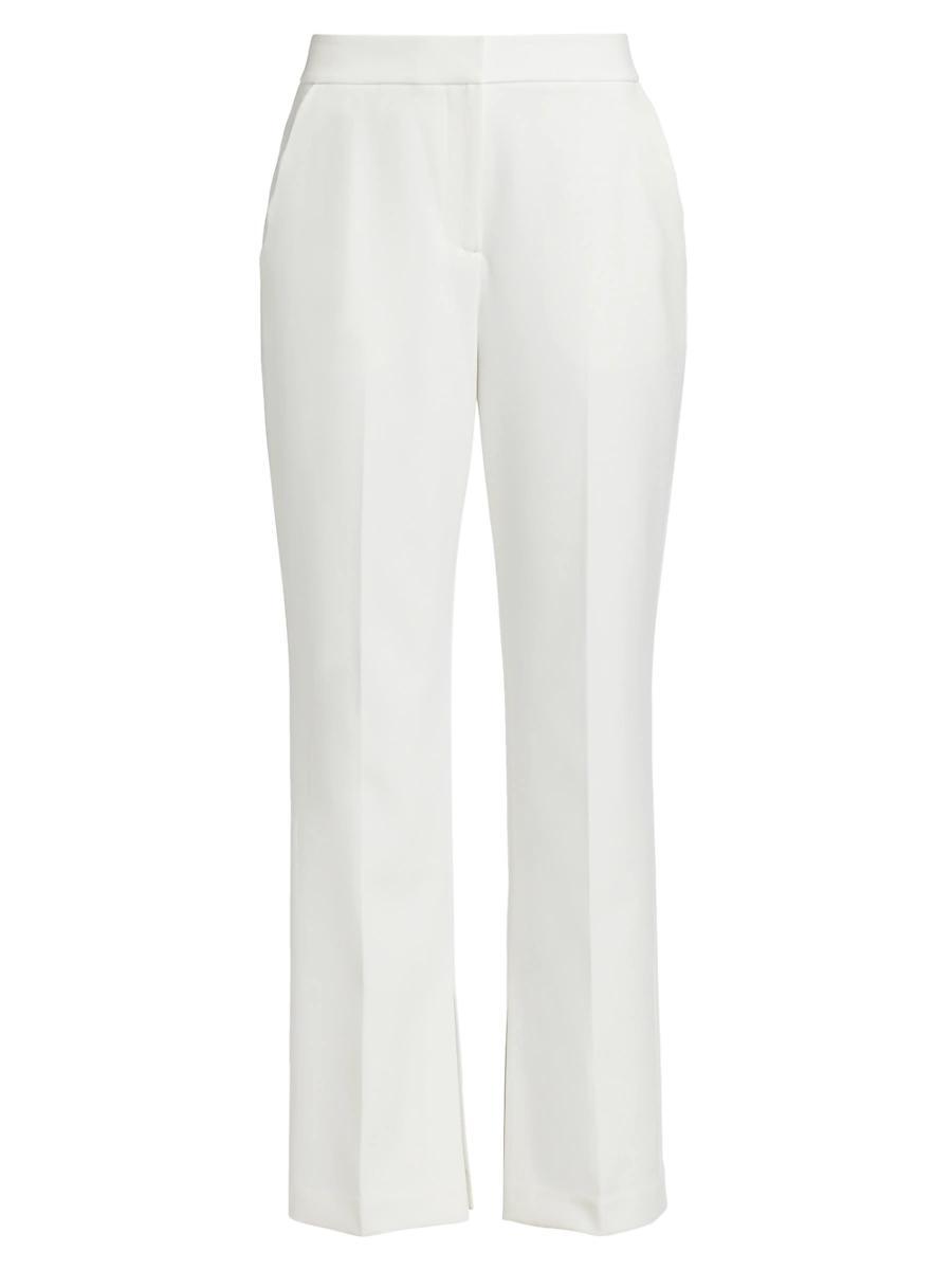 Womens Daniela Scallop-Pocket Straight-Leg Pants Product Image