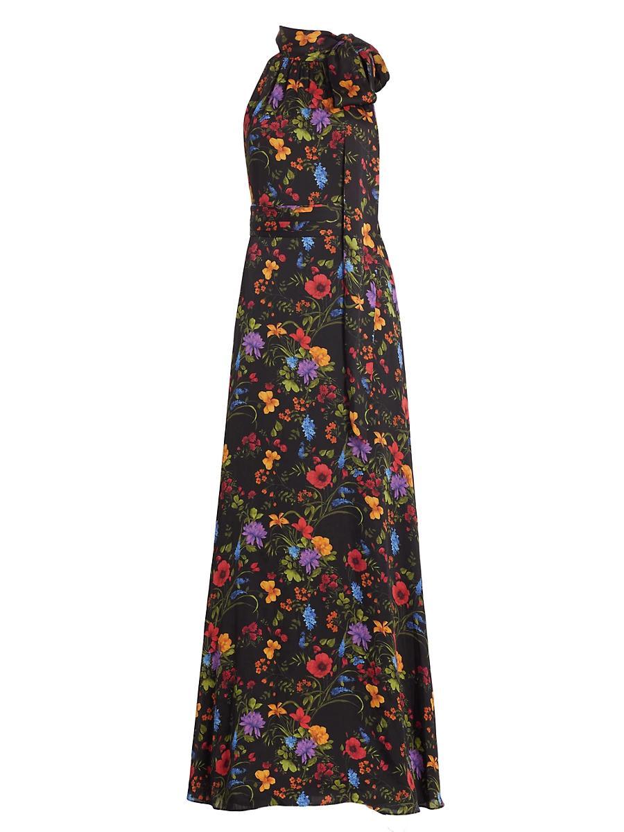 Womens Kayla Floral Georgette Gown Product Image