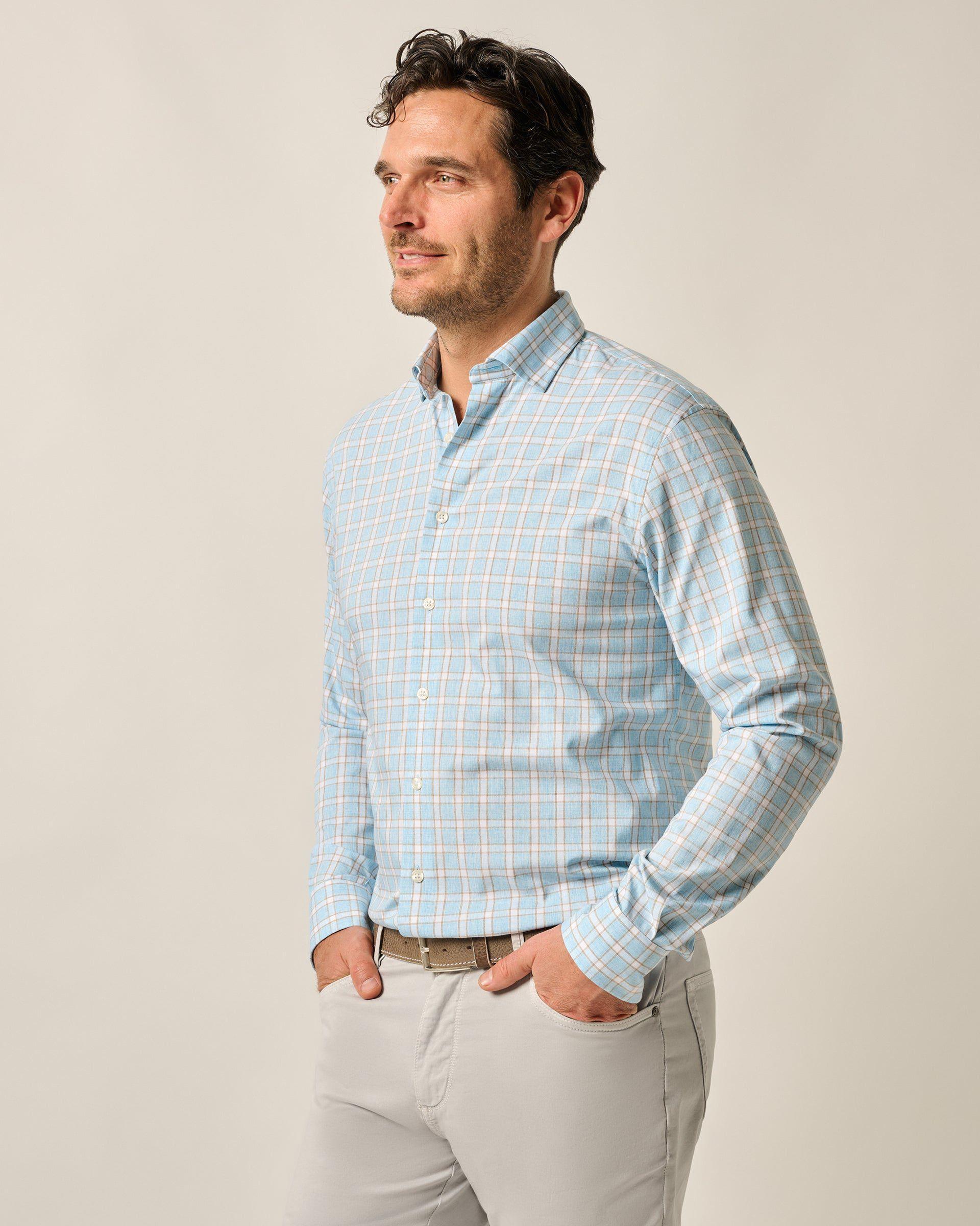 Performance Button Up Shirt - Burleigh Male Product Image