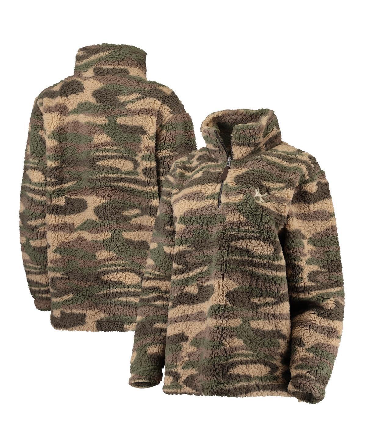 Womens G-III 4Her by Carl Banks Camo New York Yankees Sherpa Quarter-Zip Jacket Product Image