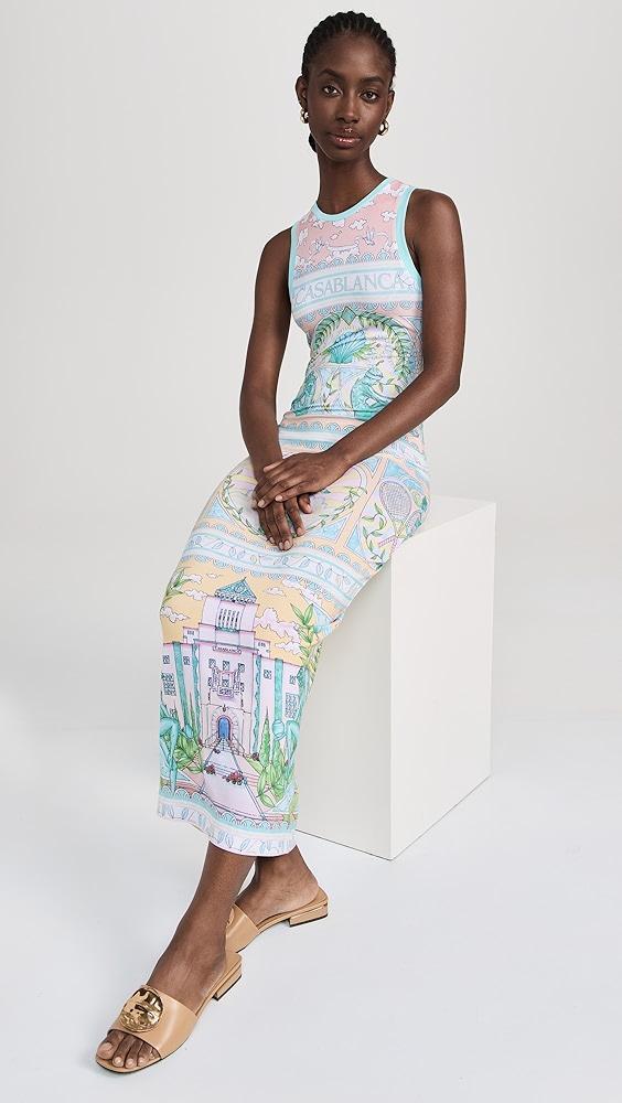 Casablanca Vase Printed Midi Tank Dress | Shopbop Product Image