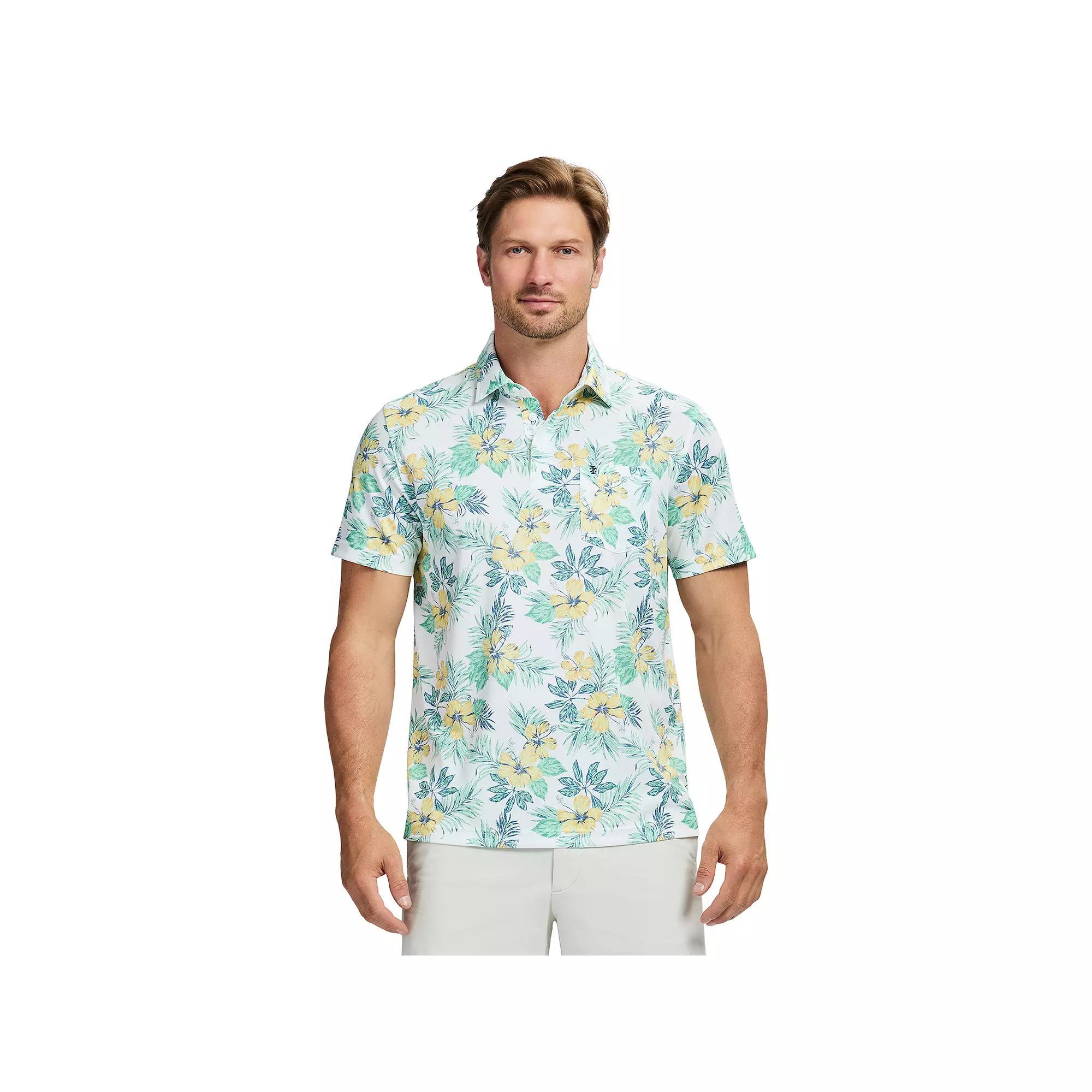 Men&#x27;s IZOD Sunshield Performance Short Sleeve Polo, Size: Medium, Bright White Product Image