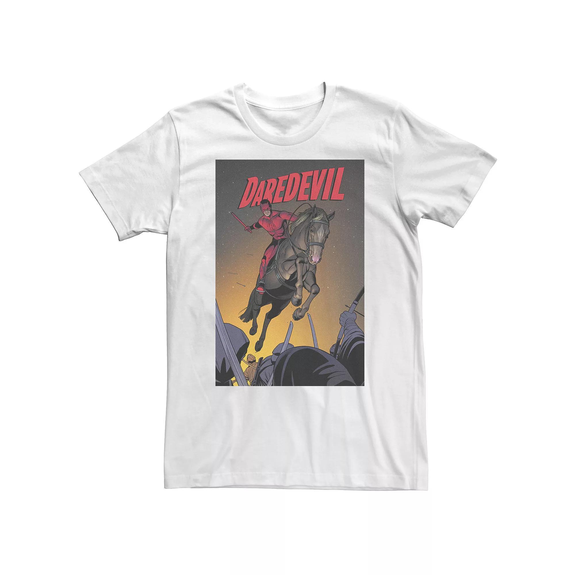 Big & Tall Marvel Daredevil Horse Comic Cover Tee, Men's, Size: XXL Tall, White Product Image