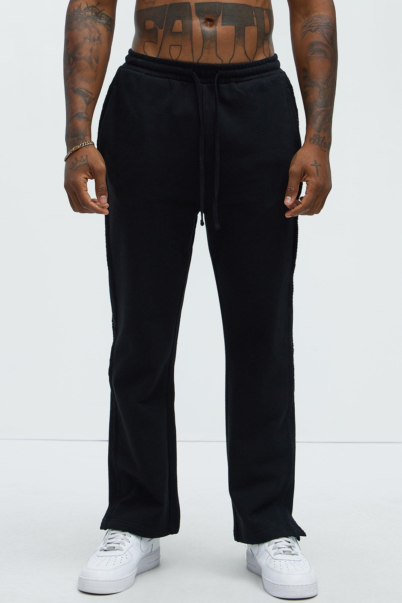 Tyson Douglas Frayed Sweatpants - Black Product Image