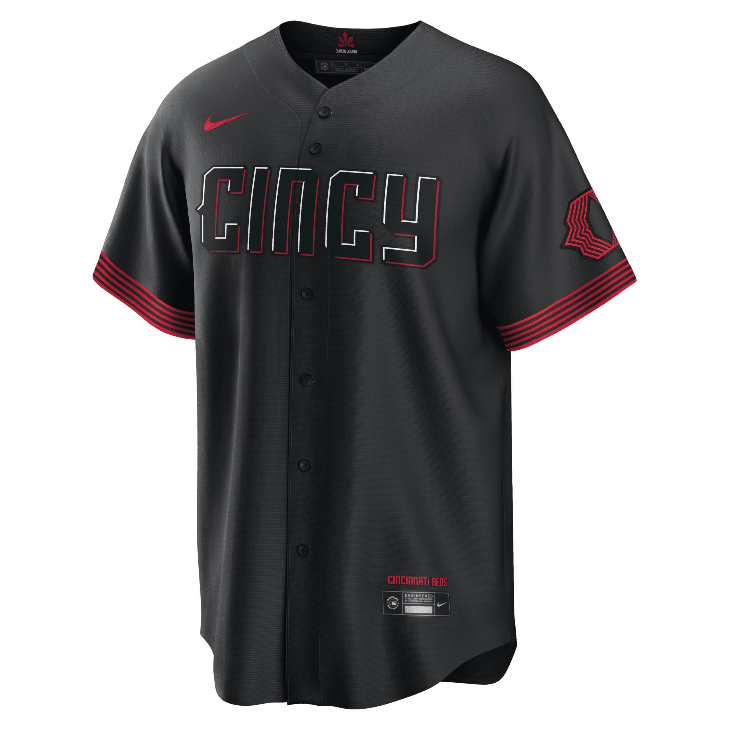 Nike Mens MLB Cincinnati Reds City Connect (Barry Larkin) Replica Baseball Jersey Product Image