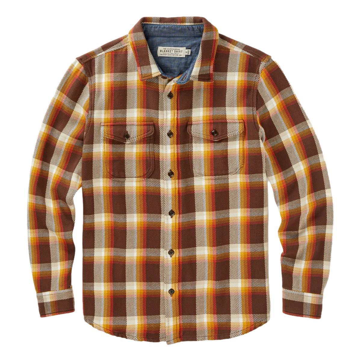 Blanket Shirt Dark Roast Nostalgic Plaid Product Image