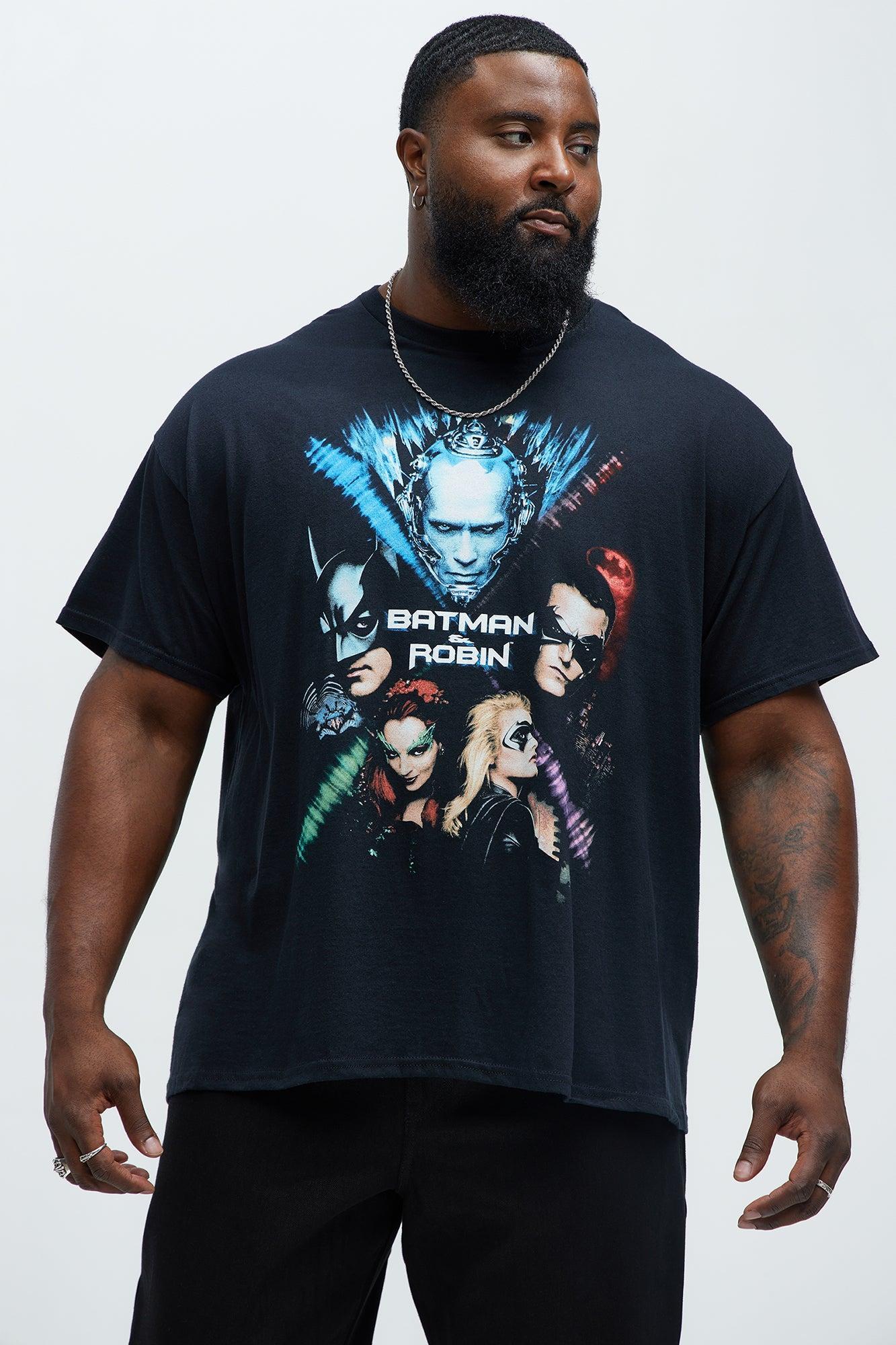 Batman & Robin Poster Short Sleeve Tee - Black Product Image