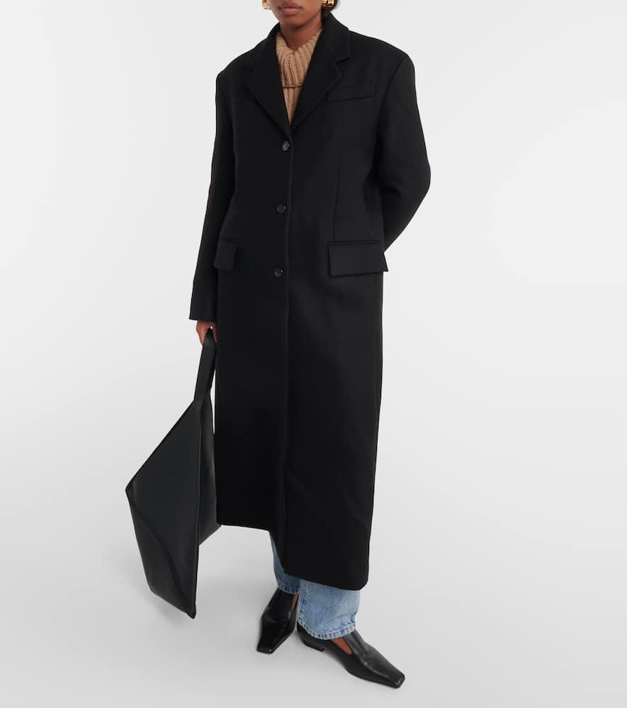 KHAITE Bontin Wool-blend Coat In Black Product Image