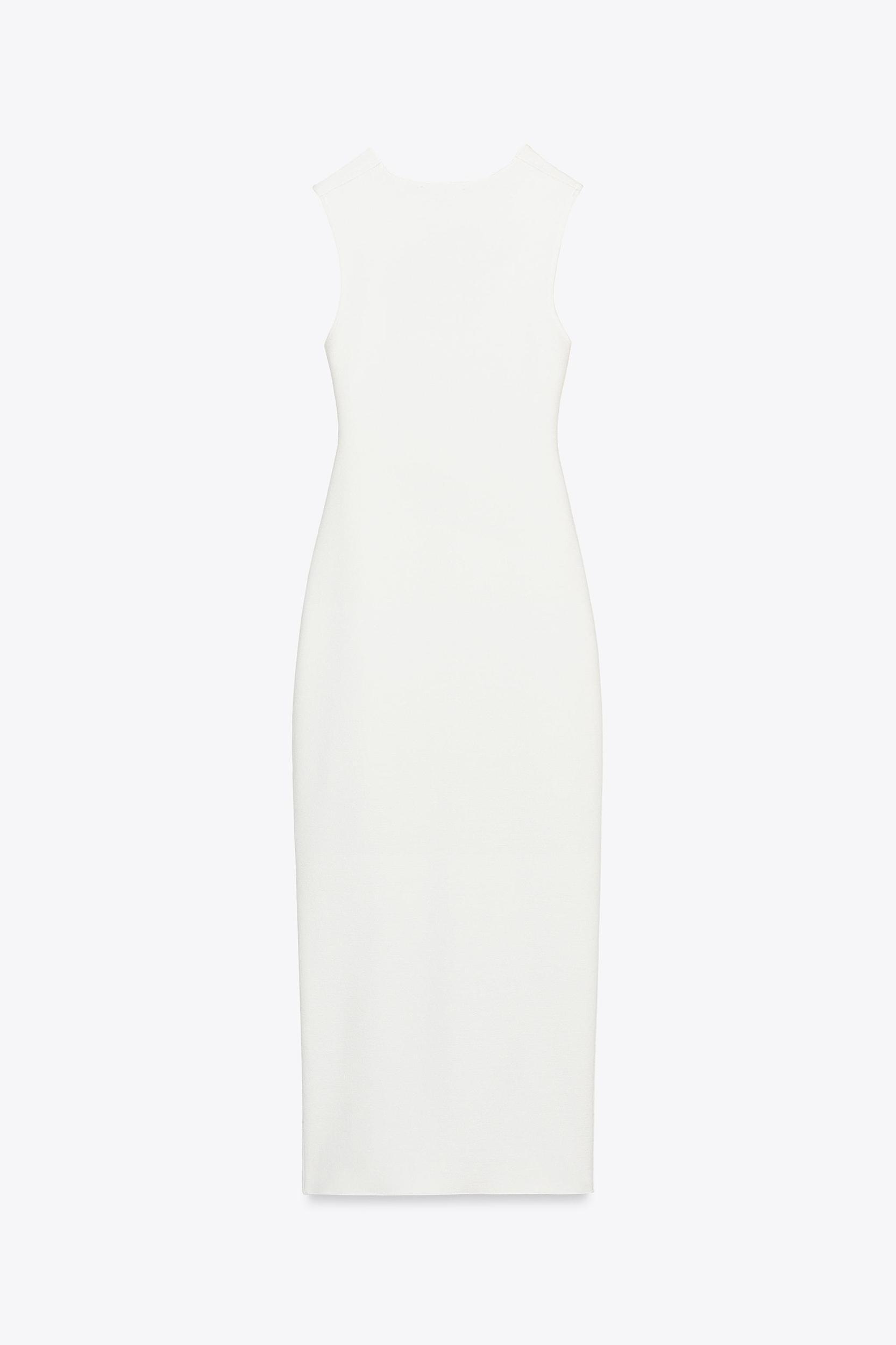 CUT OUT STRETCH MIDI DRESS Product Image