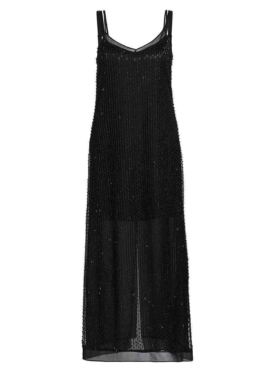 Womens Beaded Georgette Slipdress Product Image