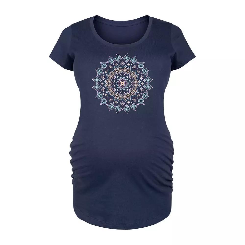 Maternity Pastel Mandala Graphic Tee, Women's, Size: XXL-MAT, Blue Product Image