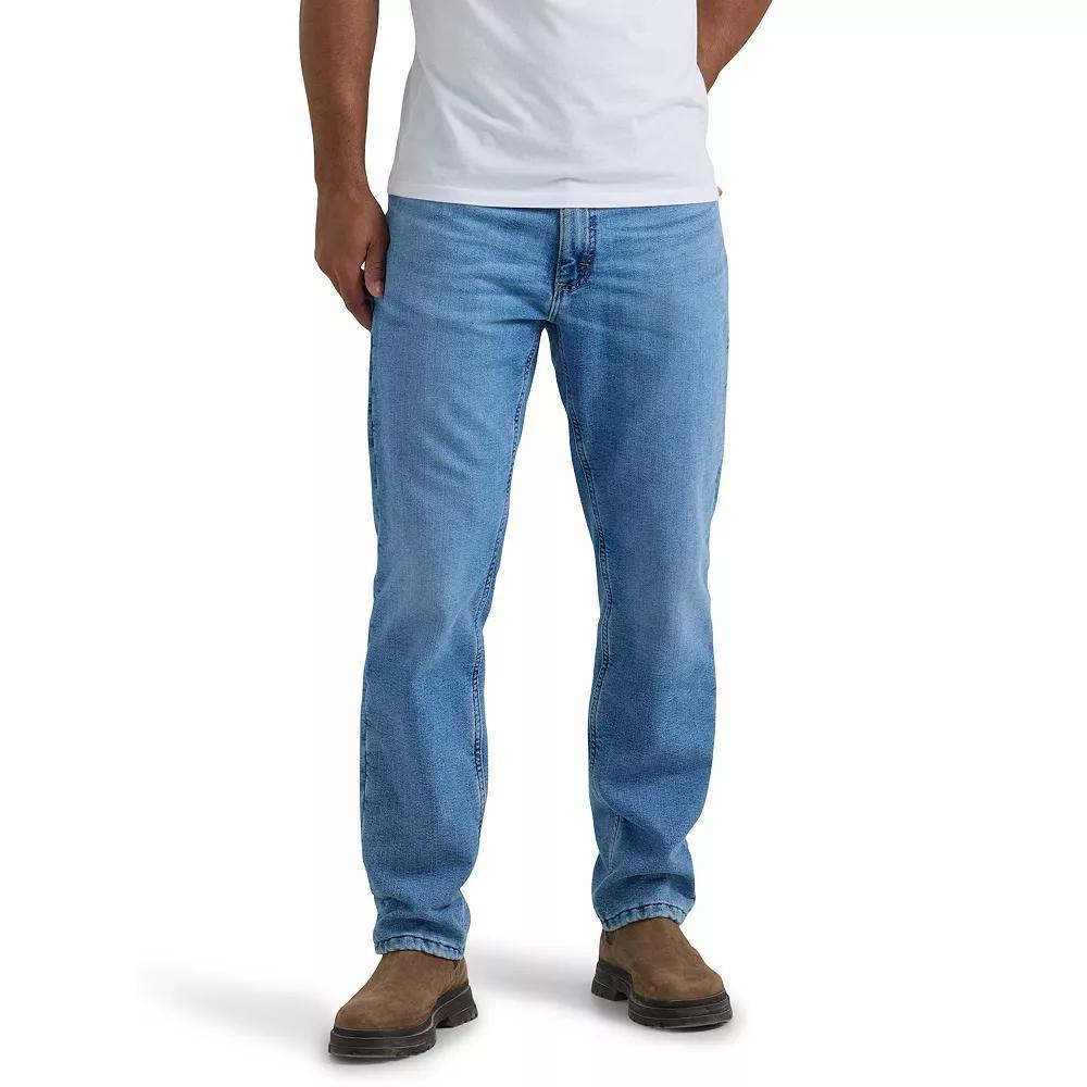 Men's Lee Legendary Relaxed Fit Fleece Lined Straight Leg Jeans, Size: 34 X 32, Coast Product Image