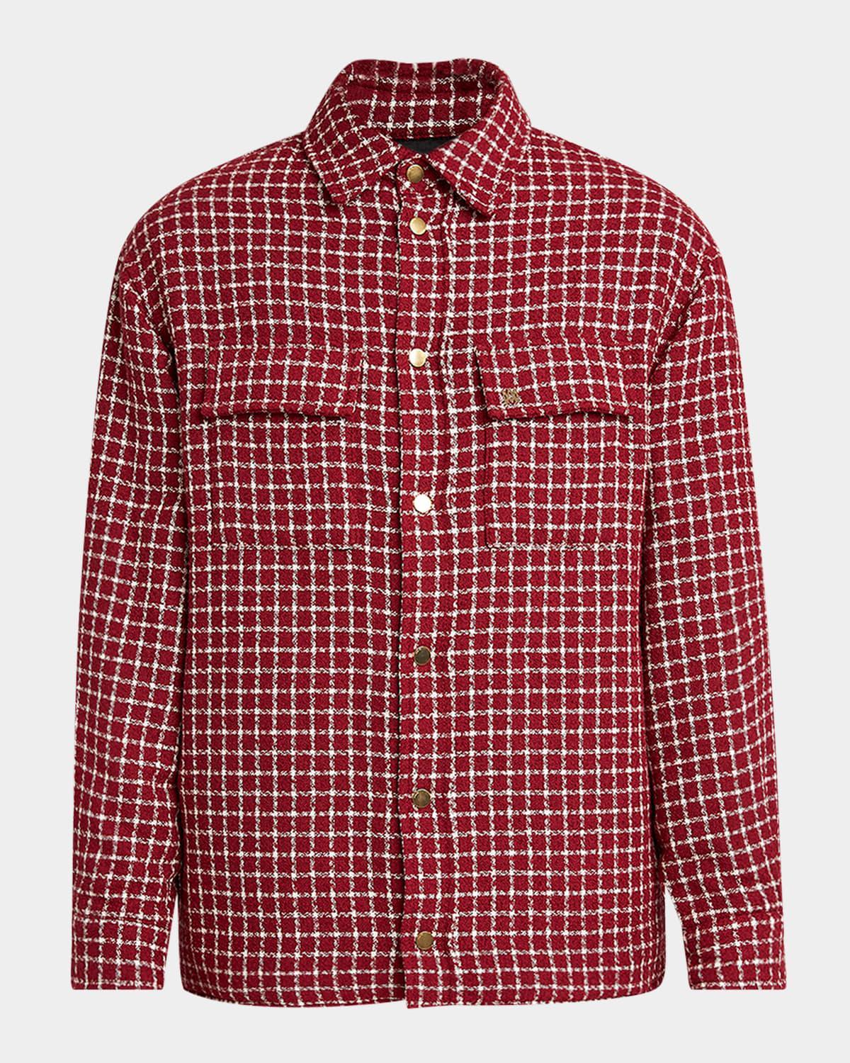 Men's Boucle Padded Overshirt Product Image