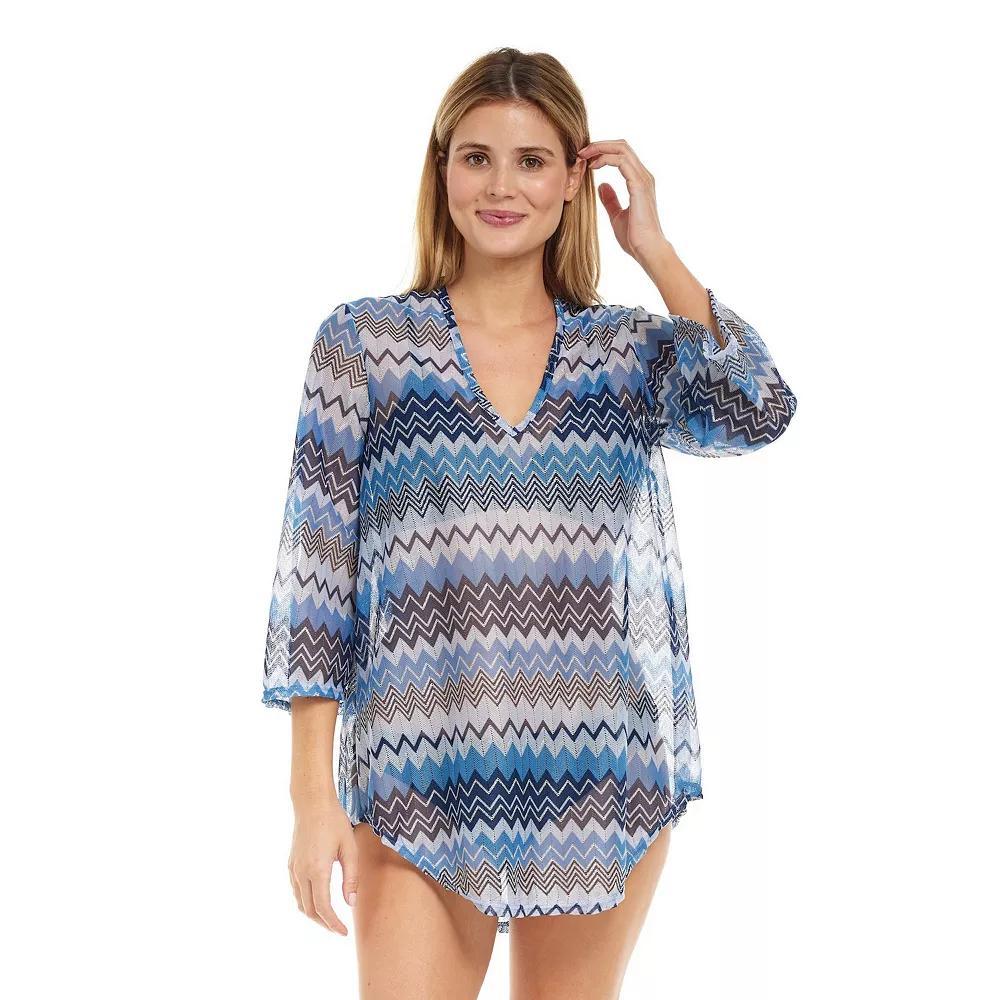 Women's Jordan Taylor Zigzag Tunic Swim Cover-Up,  Product Image