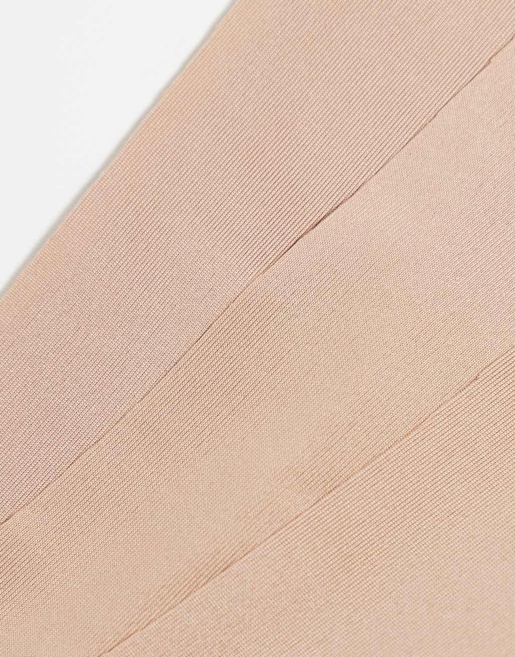 ASOS DESIGN Curve 3 pack no VPL & lace thong in beige Product Image