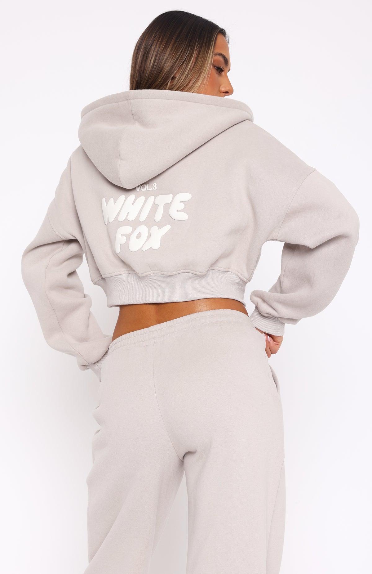 Offstage Cropped Zip Hoodie Moon Product Image