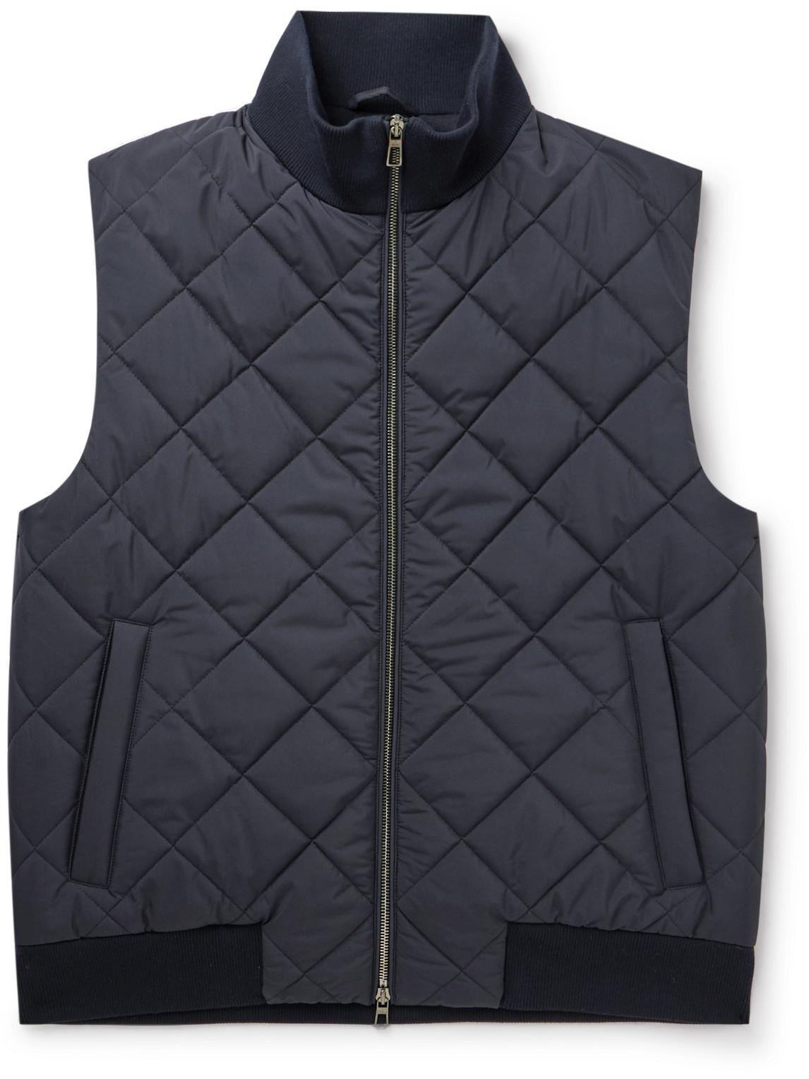 LORO PIANA Ampay Quilted Vest In Blue Product Image