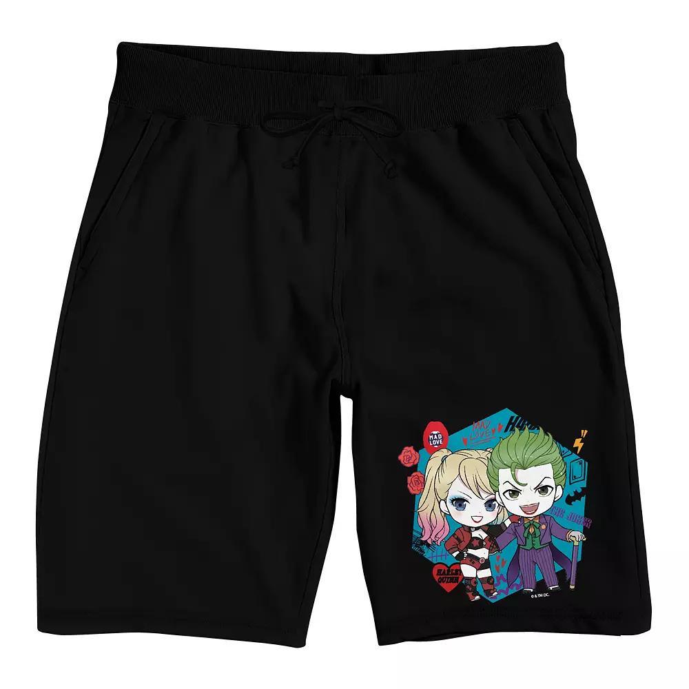 Men's Harley Quinn Chibi Pajama Shorts,  Product Image